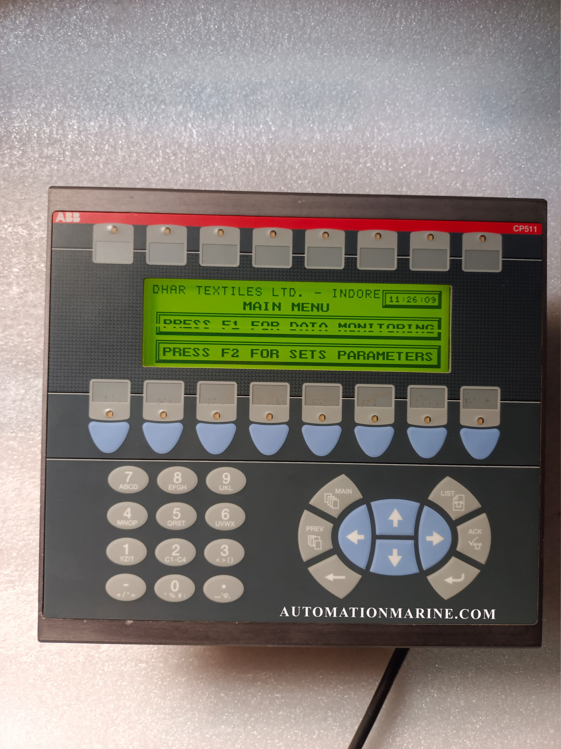 ABB CP511 HMI Operator Panel 1SBP260173R1001 04913A Industrial Control Interface HUMAN MACHINE INTERFACE (HMI)