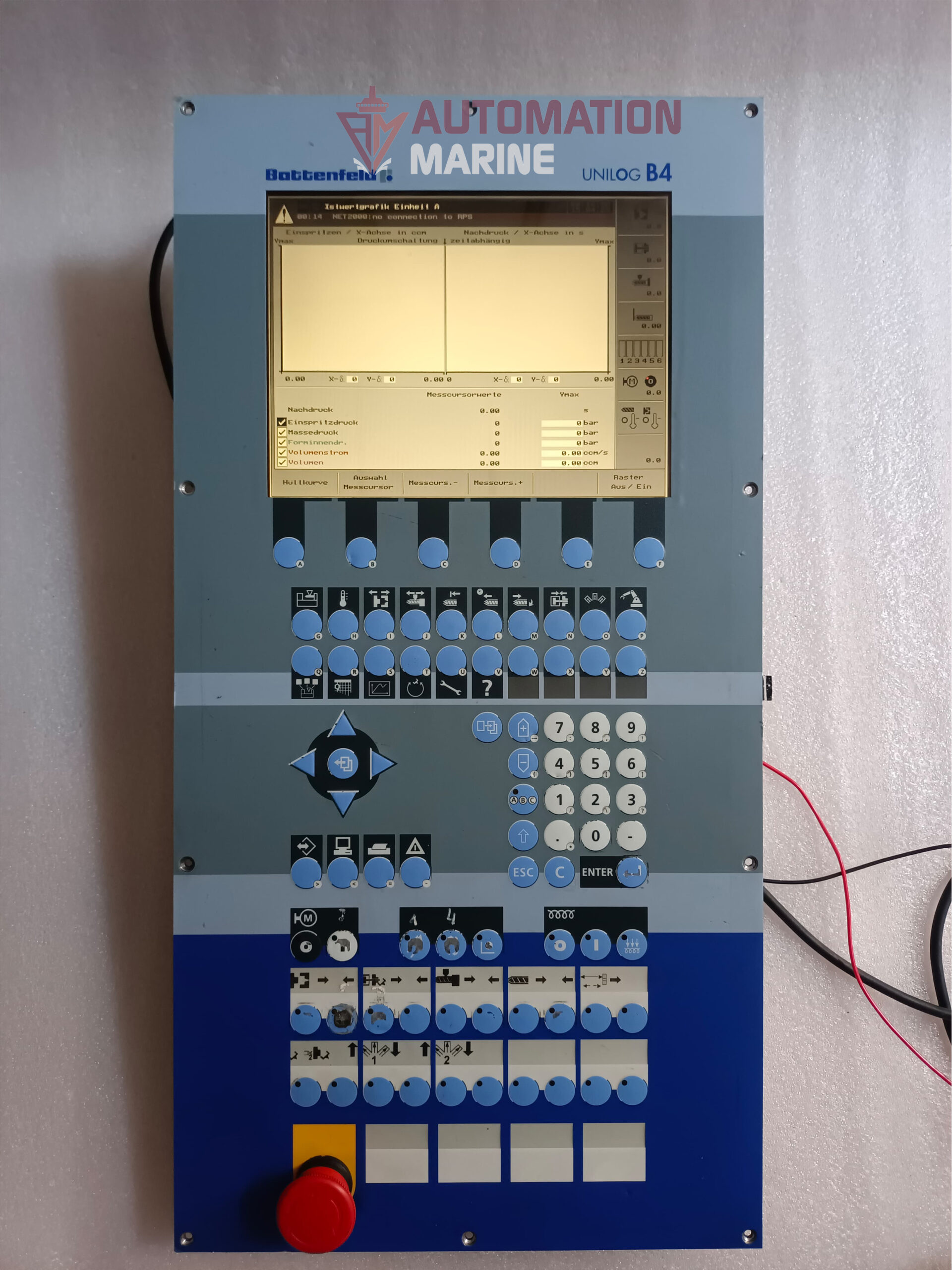 B AND R BATTENFELD UNILOG B4 5D2500.47 5C2001.20 – Advanced Injection Molding Machine Control Unit HUMAN MACHINE INTERFACE (HMI)