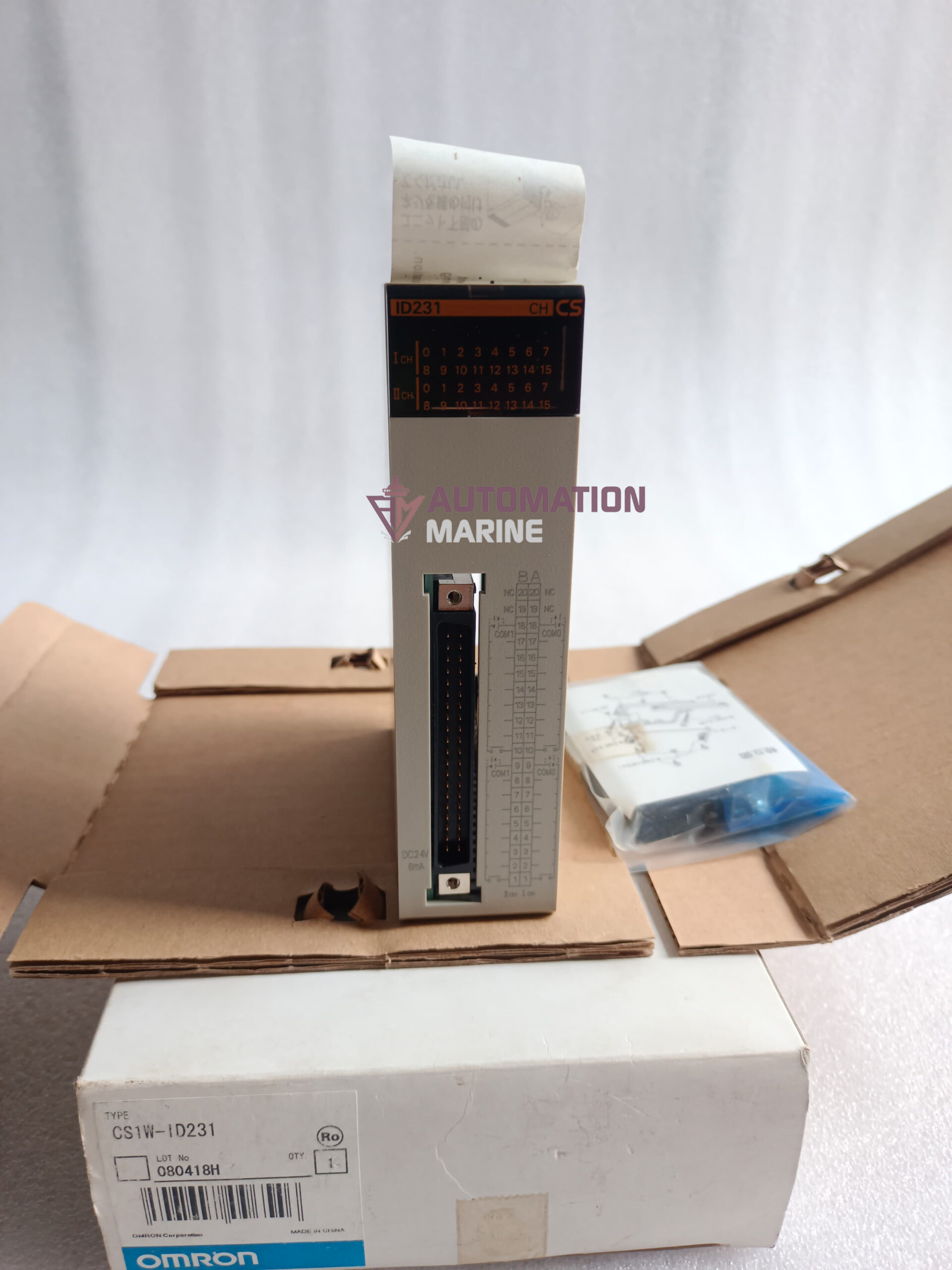 Omron CS1W-ID231 Digital Input Unit, 32-Point 24VDC Sink/Source, CS1 Series PLC I/O Module MODULE