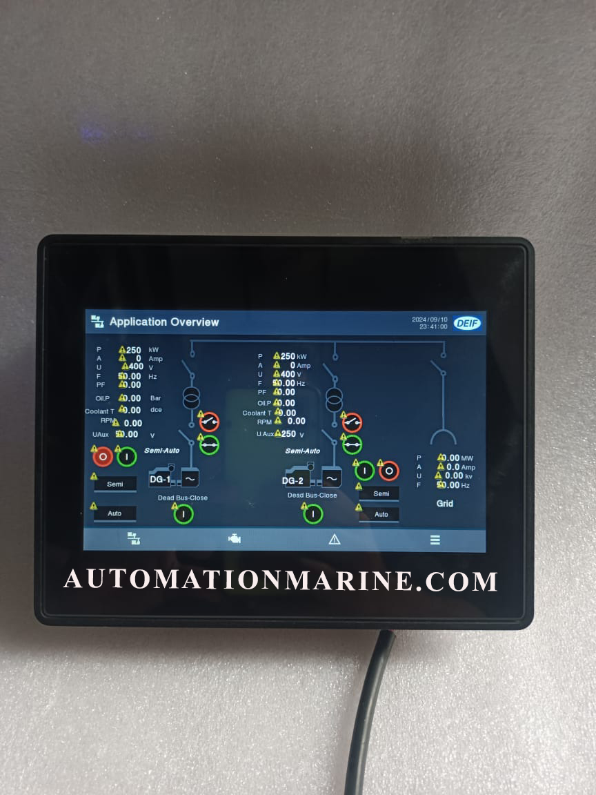DEIF AGI 407 Generator Interface Controller | Advanced Genset Power Management Display HUMAN MACHINE INTERFACE (HMI)