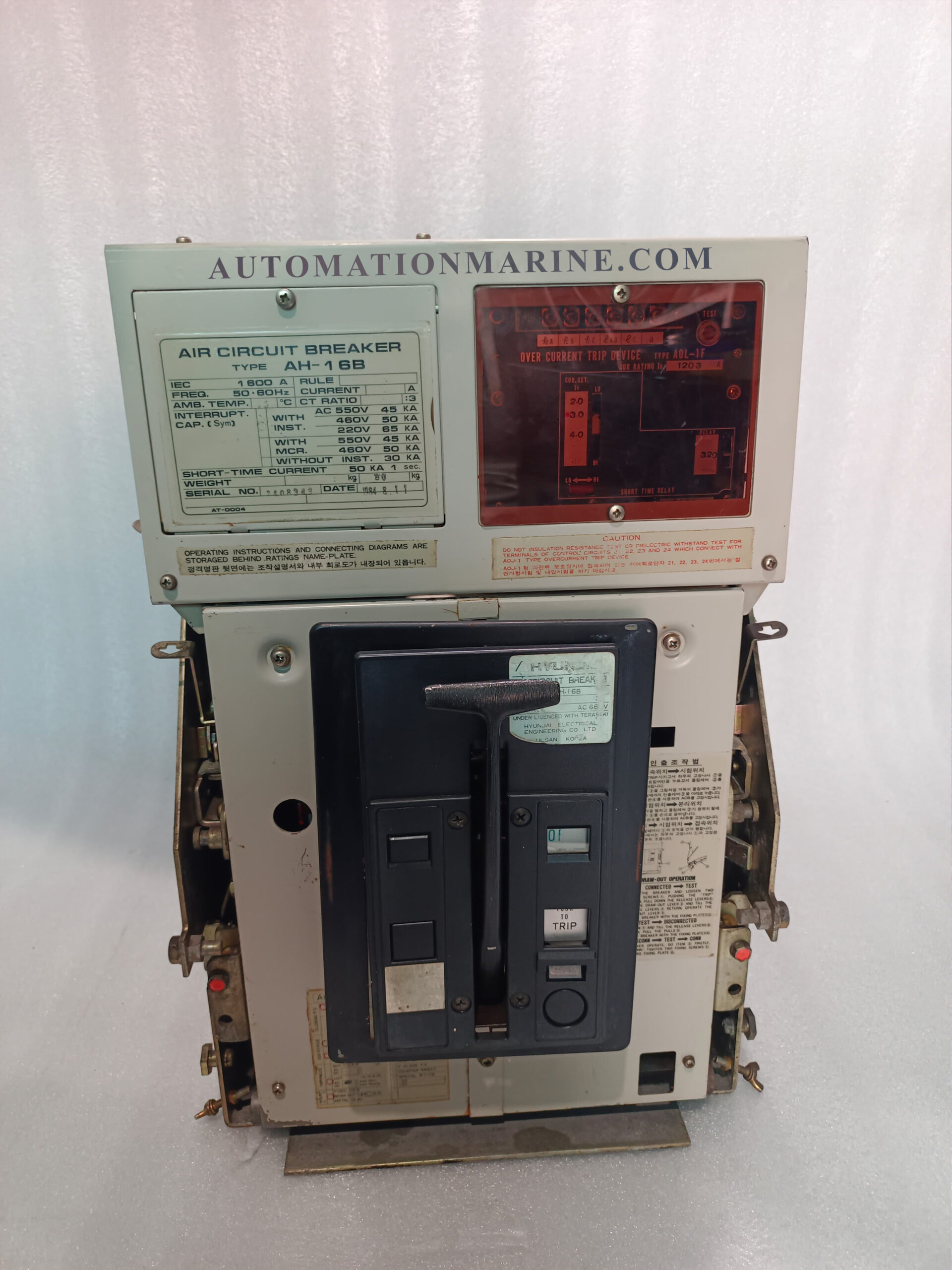 Terasaki TERASAKI AH-16B Air Circuit Breaker (ACB) | Heavy Duty Industrial Power Protection Breaker AIR CIRCUIT BREAKER (ACB)