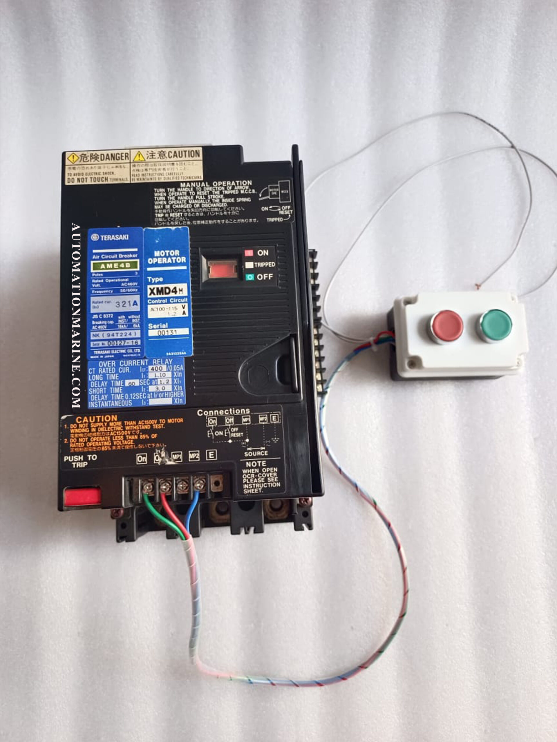 TERASAKI AME4B Air Circuit Breaker Motor Operator XMD4M | Automatic Charging Motor Unit for ACB Systems AIR CIRCUIT BREAKER (ACB)