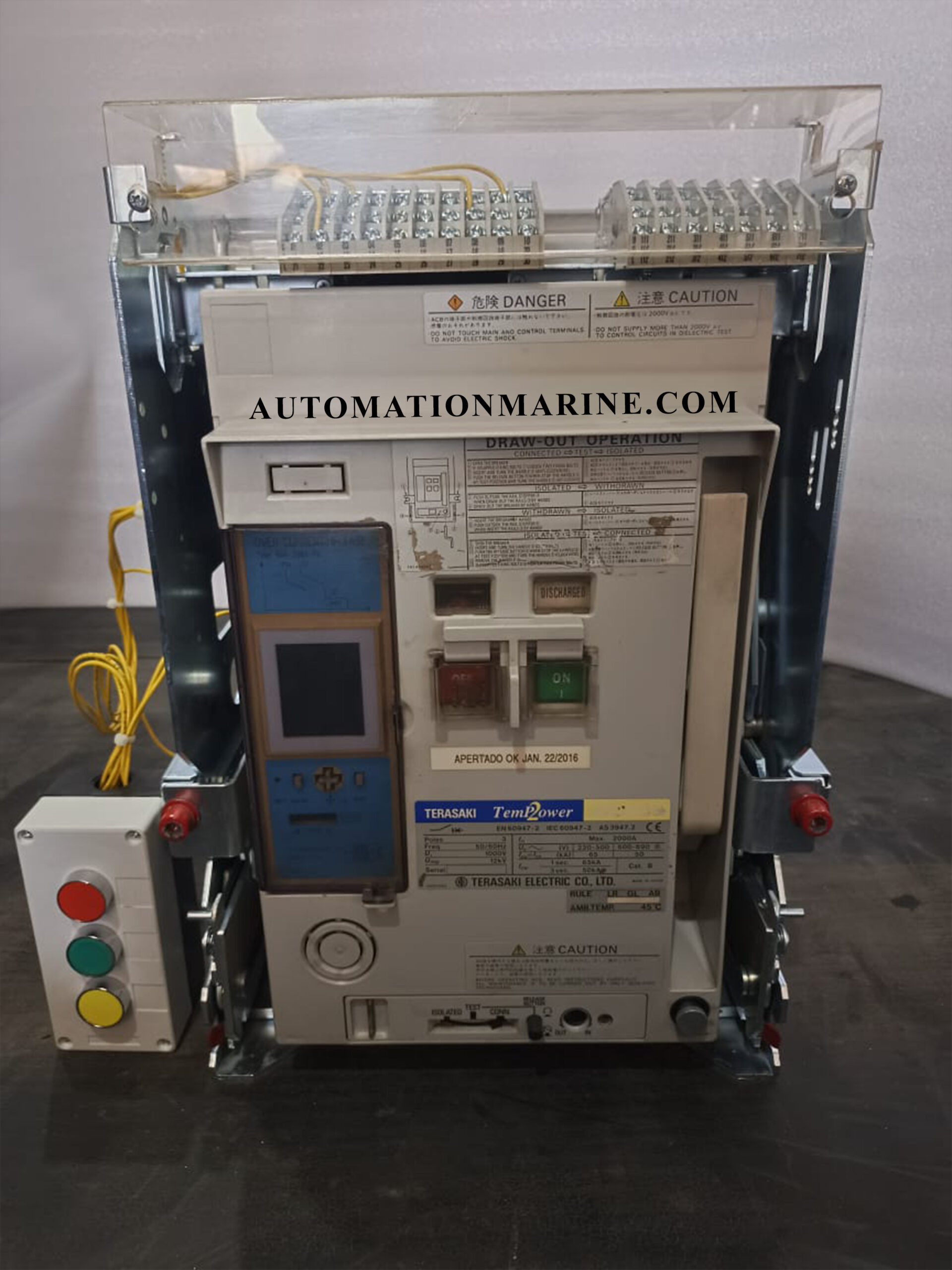 Terasaki AR220S Air Circuit Breaker TemPower2 – 2000A 3/4 Pole Drawout Air Circuit Breaker for Industrial Power Distribution AIR CIRCUIT BREAKER (ACB)