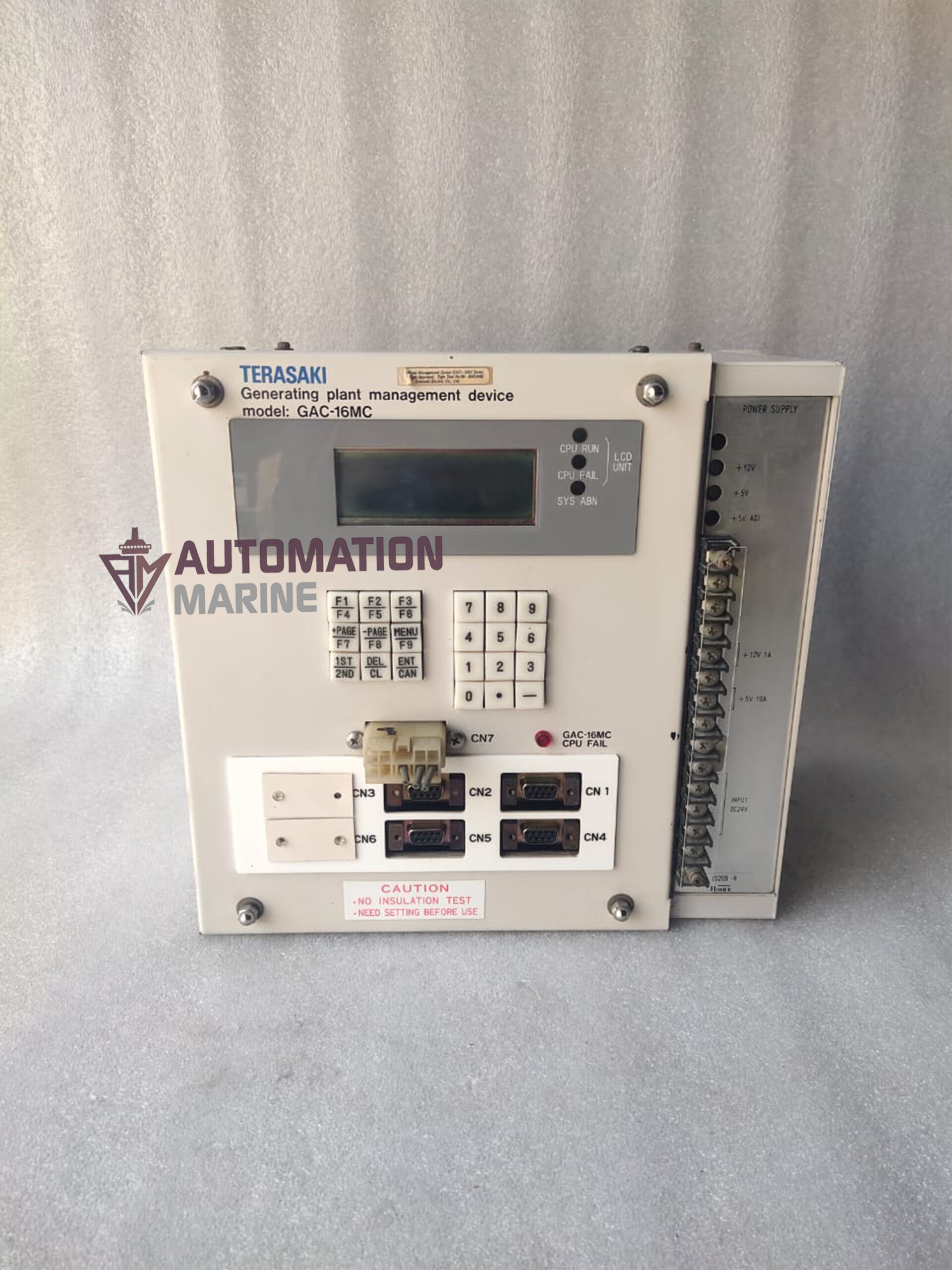 Terasaki GAC-16MC EIN-103 Generating Plant Management System – Advanced Generator Control Power Management Device CENTRAL PROCESSING UNIT (CPU)