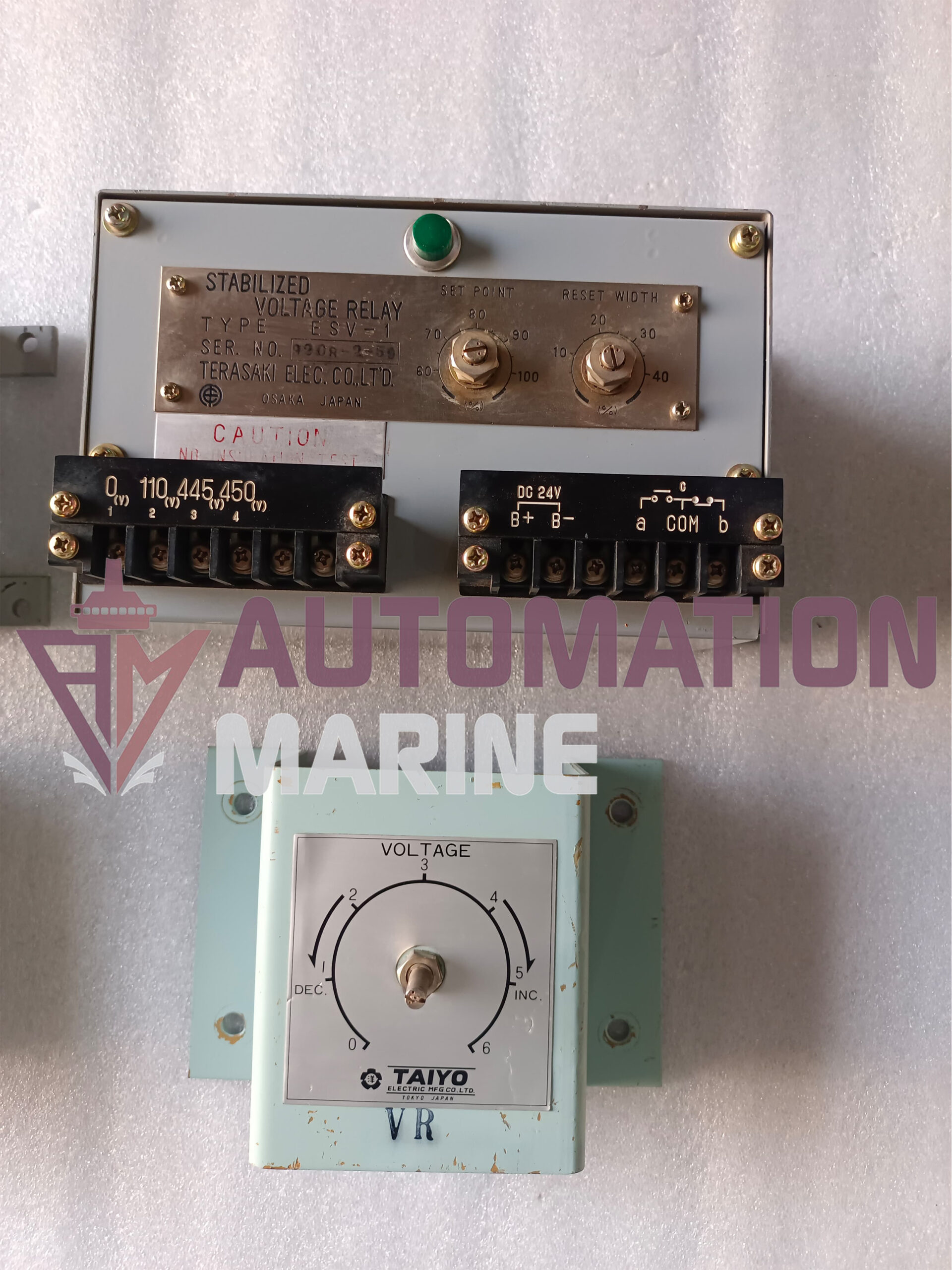 Terasaki ESV-1 Stabilized Voltage Relay – Advanced Electrical Voltage Monitoring And Protection Relay RELAY