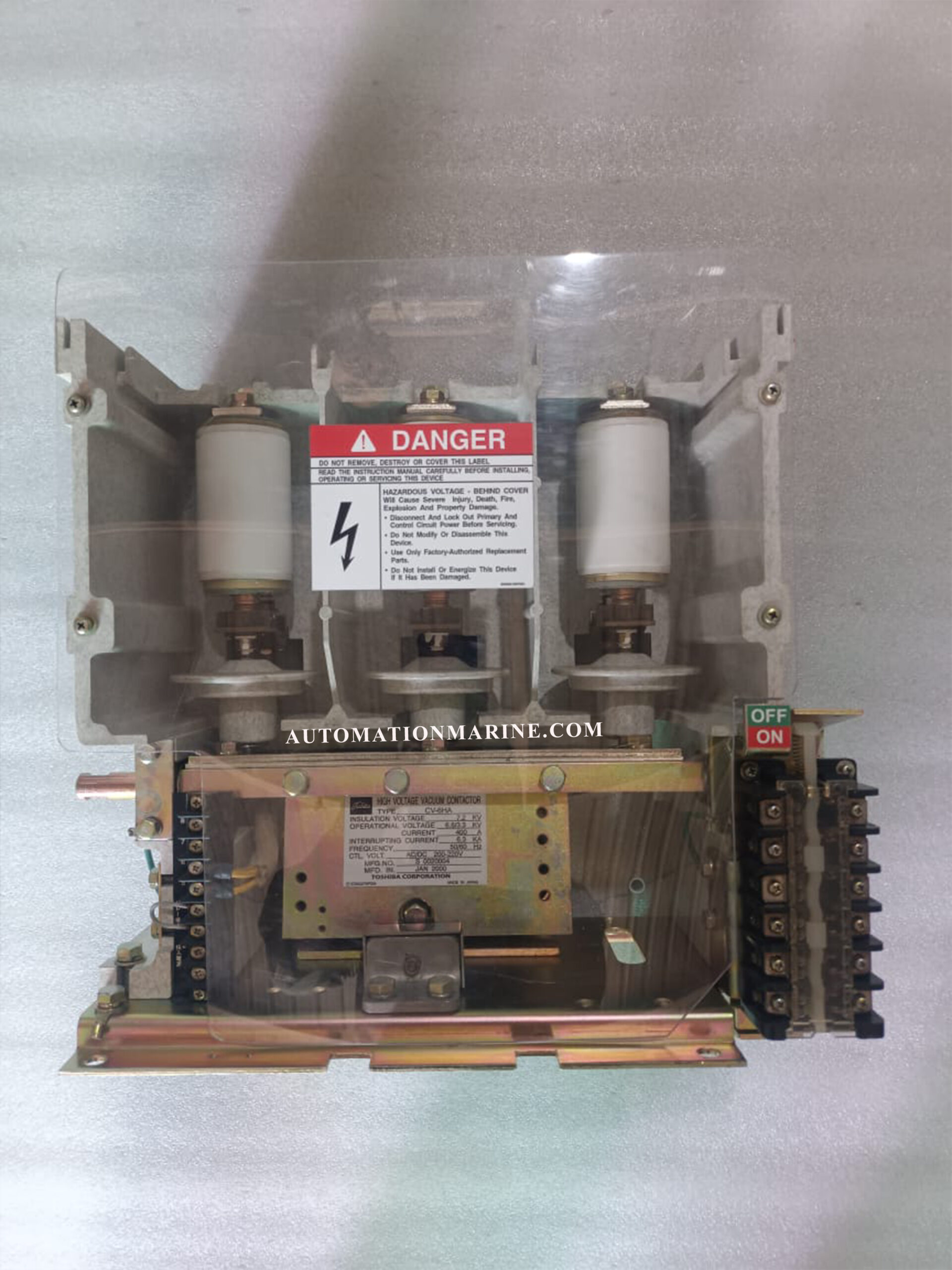 Toshiba CV-6HA Vacuum Contactor – 7.2kV 400A Medium Voltage Industrial Vacuum Switching Contactor VACCUM CONTACTOR