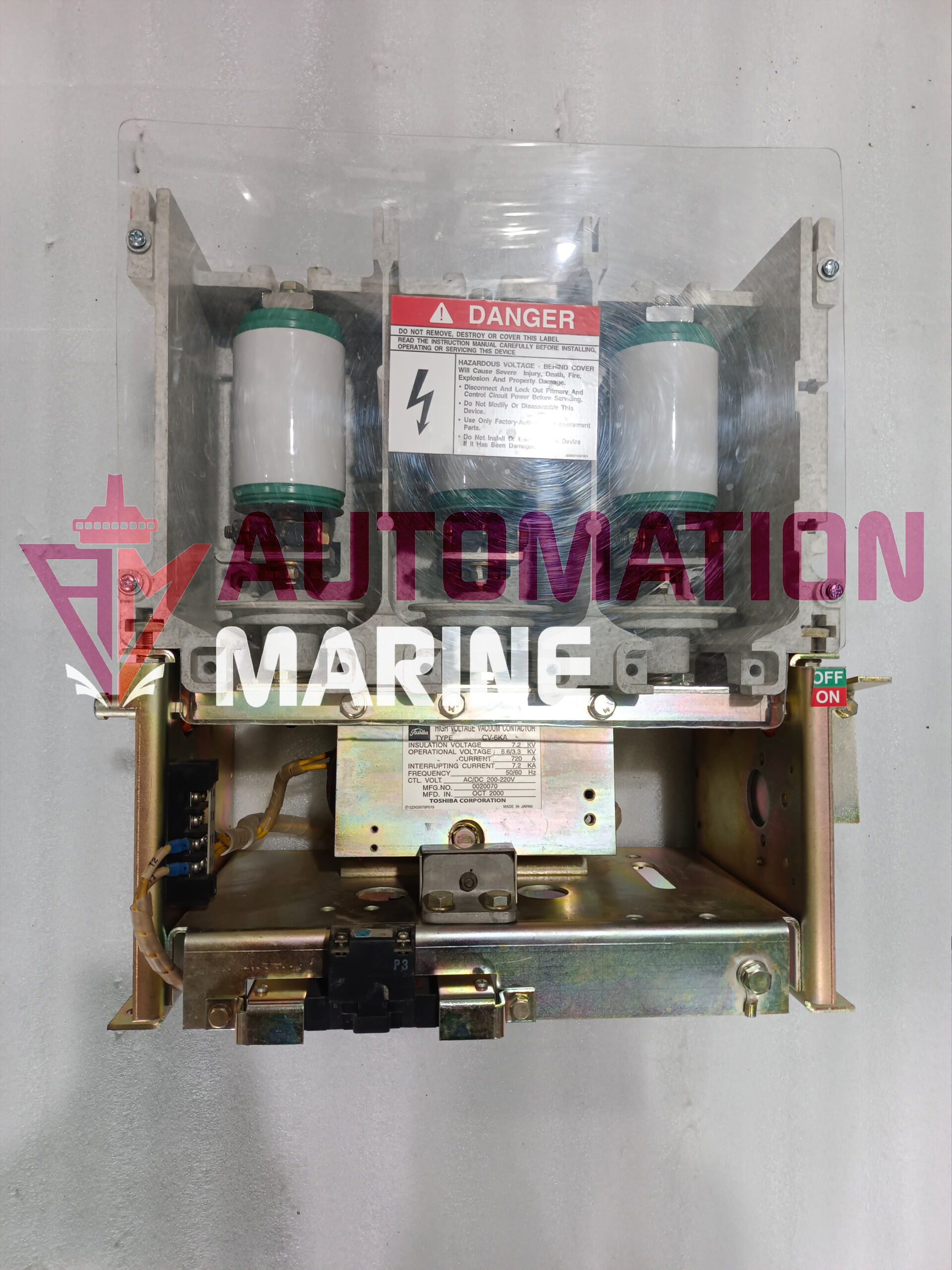 Toshiba CV-6KA High Voltage Vacuum Contactor – 700A Medium Voltage Vacuum Contactor with 220V AC Coil VACCUM CONTACTOR