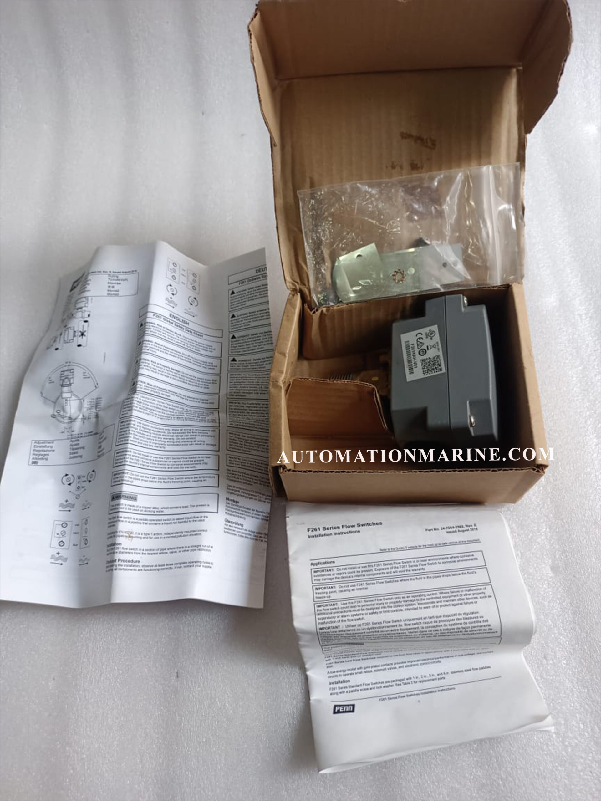 JOHNSON CONTROLS F261KAH-V01 - Advanced HVAC Control Module for Precise Temperature And Airflow Management FLOW SWITCH