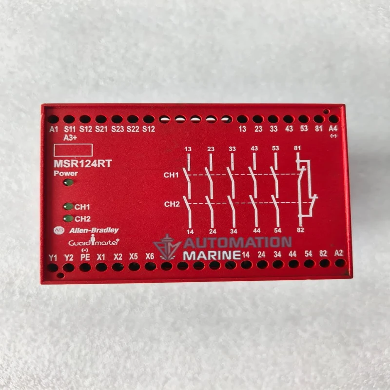 Allen-Bradley MSR124RT Guardmaster Safety Relay 440R-G23110 RELAY