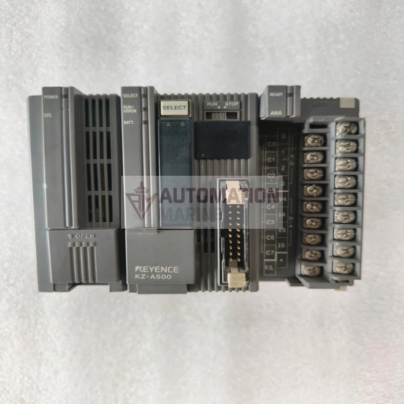 Keyence KZ-A500 CPU Unit, KZ-U5 DC Power Supply KV-AN6 Analog I/O Expansion Module MODULE