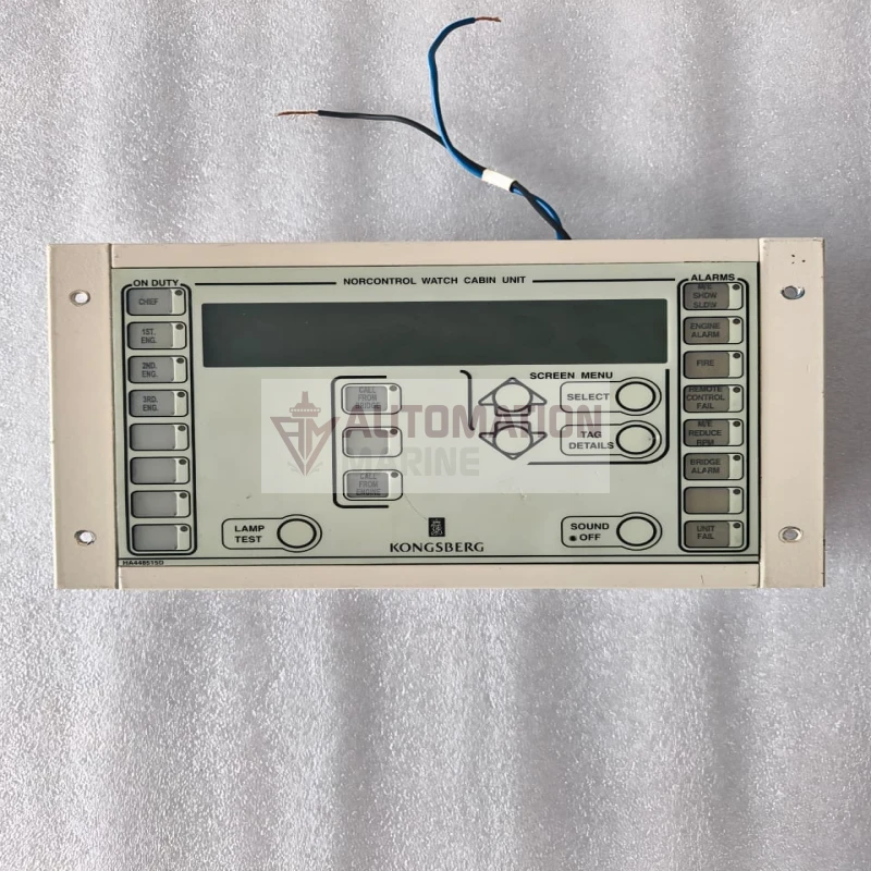 Kongsberg HA448515D Norcontrol Watch Cabin Unit WCU Display HUMAN MACHINE INTERFACE (HMI)