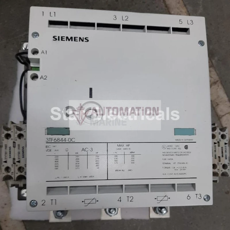 Siemens 3TF6844-0CM7 Vacuum Contactor VACCUM CONTACTOR
