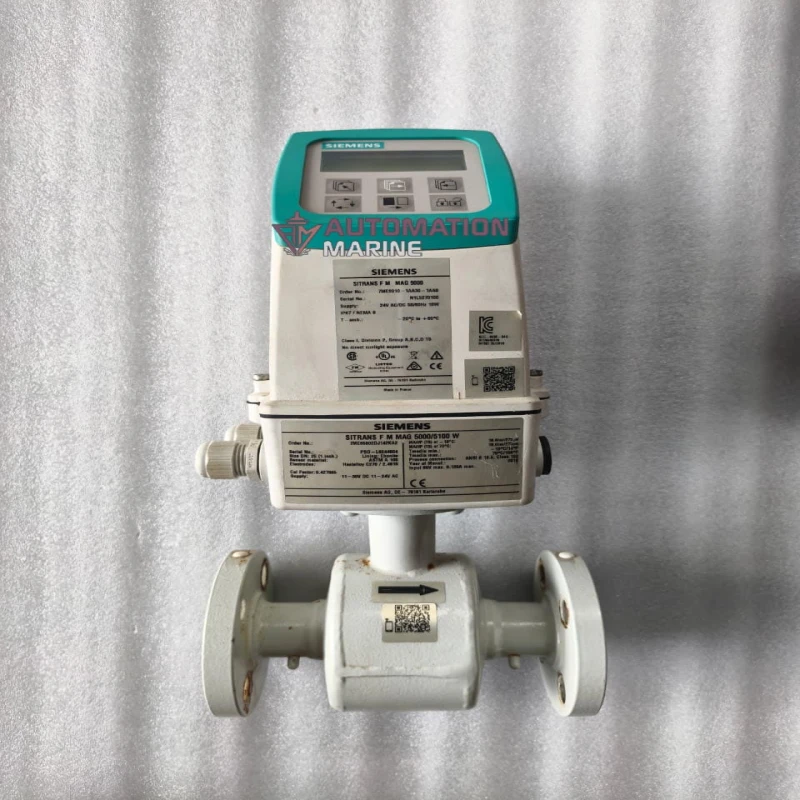 Siemens 7ME6910-1AA30-1AA0 MAG 5000 Electromagnetic Flowmeter Transmitter with Display ELECTROMAGNETIC FLOW METER