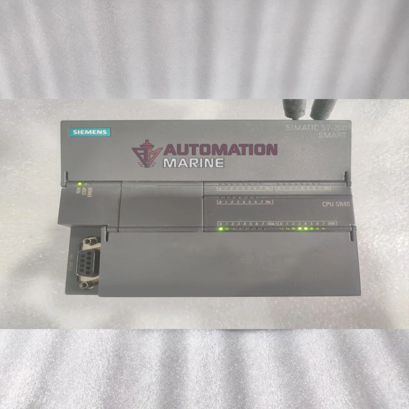 Siemens SIMATIC S7-200 SMART CPU SR40 PLC – 6ES7 288-1SR40-0AA0, 24DI/16DO Relay, 2AI/2AO, Ethernet, Expandable Micro PLC PROGRAMMABLE LOGIC CONTROLLER (PLC)