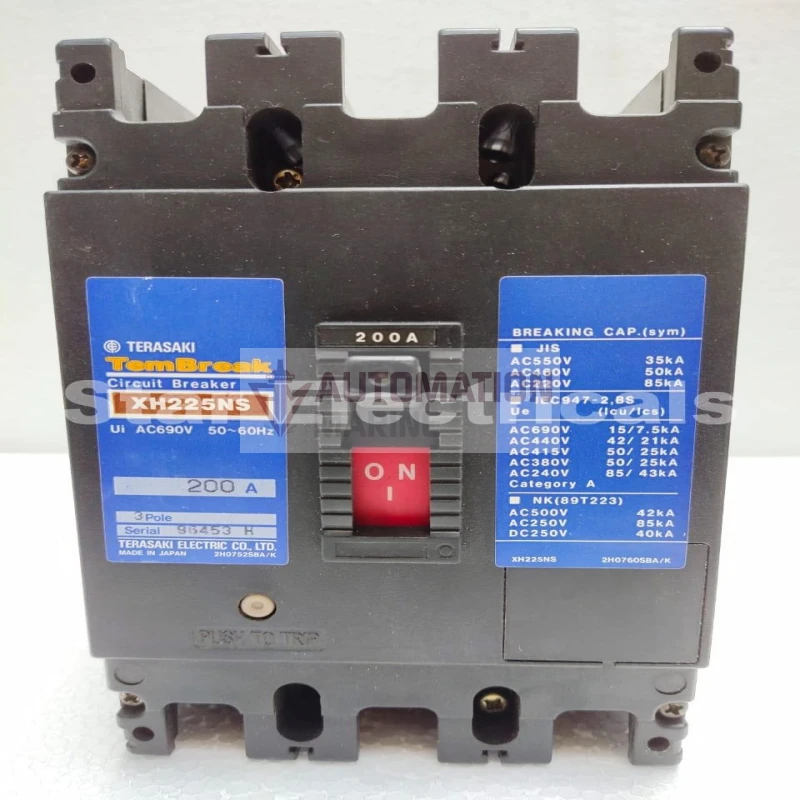 Terasaki TemBreak XH225NS 200A 3-Pole MCCB MCCB