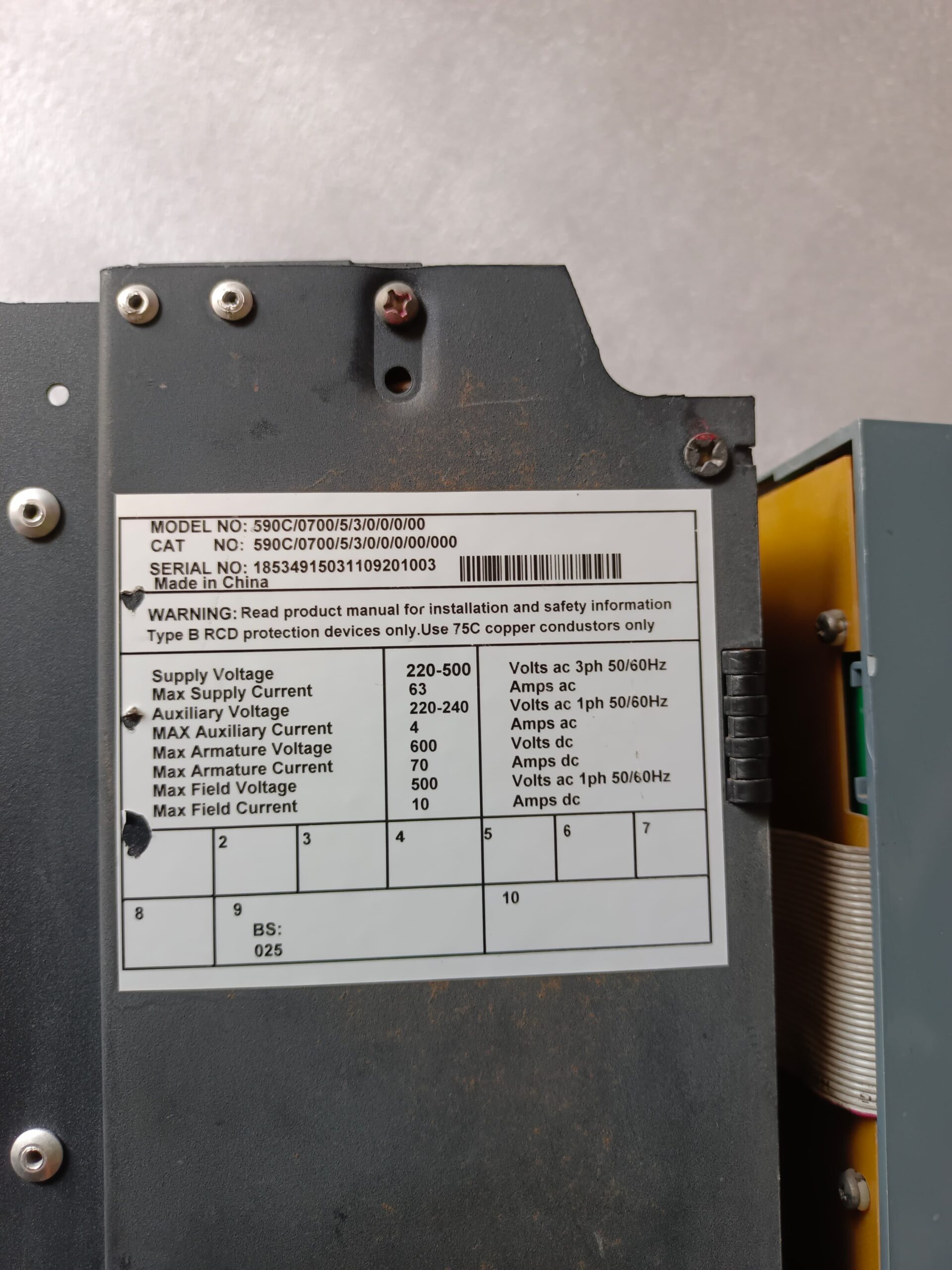 SSD Drives 590 Digital Series 590C/0700/5/3/0/0/0/00 DC Drive | Industrial DC Motor Controller And Digital Converter Drive thumbnail 11