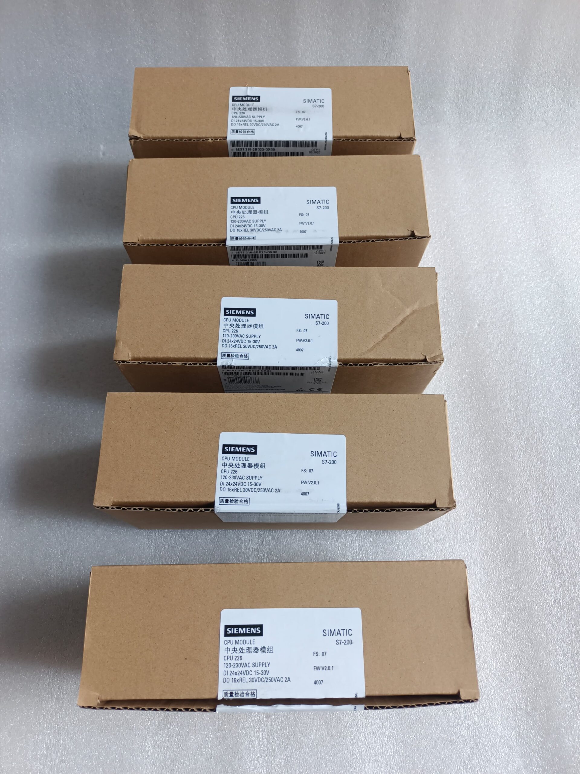 Siemens SIMATIC S7-200 CPU 226 PLC Module 6ES7 216-2BD23-0XB0 | 24DI/16DO Relay | Industrial Automation Controller thumbnail 5