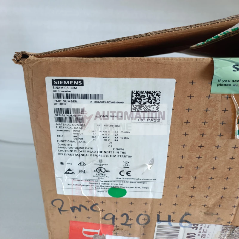 SIEMENS 6RA8013-6DV62-0AA0 SINAMICS DC CONVERTER thumbnail 5