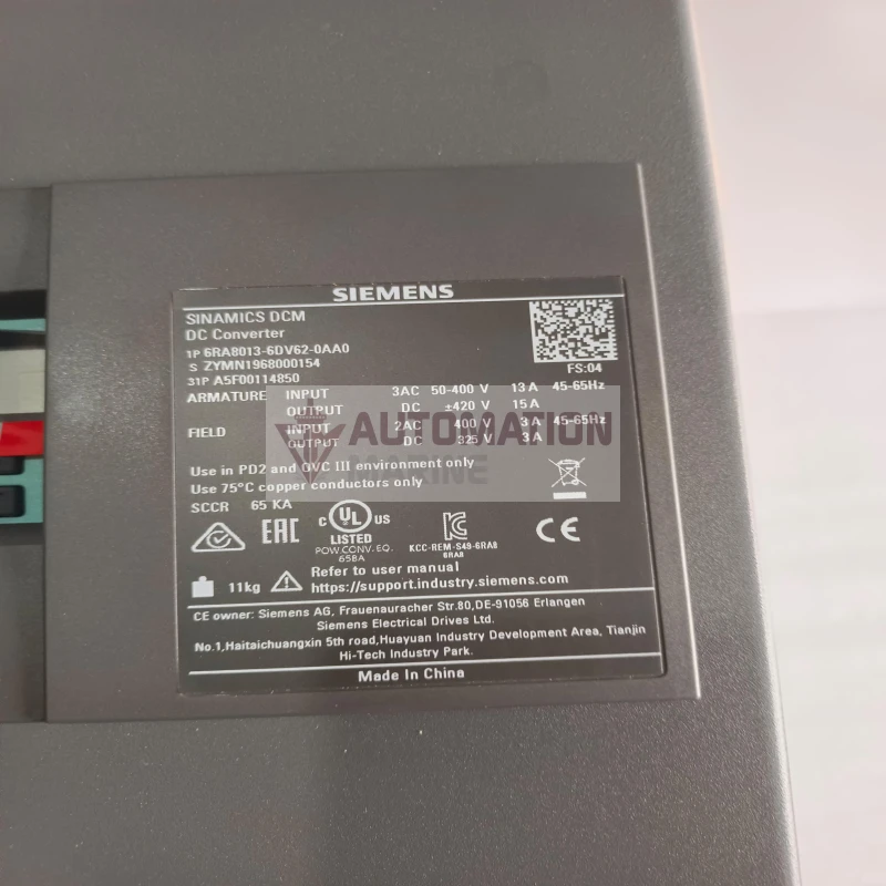 SIEMENS 6RA8013-6DV62-0AA0 SINAMICS DC CONVERTER thumbnail 13