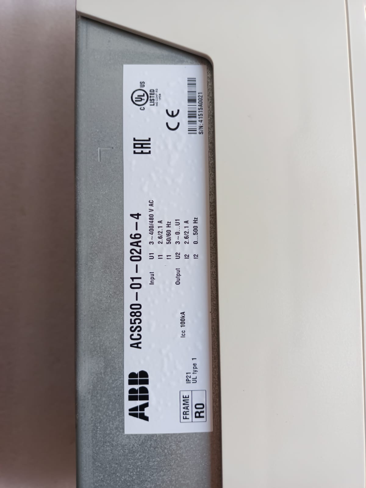 ABB ACS580-01-02A6-4 1HP (0.75kW) Variable Frequency Drive | General Purpose AC Drive | Three Phase VFD thumbnail 15