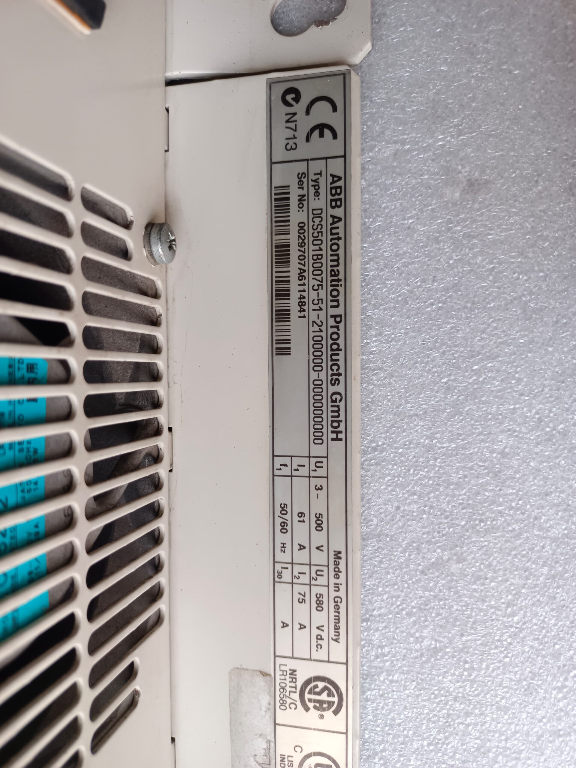 ABB DCS500 DCS501B0075-51-2100000-000000000 DC Drive | Industrial DC Motor Speed Controller And Converter Drive thumbnail 7