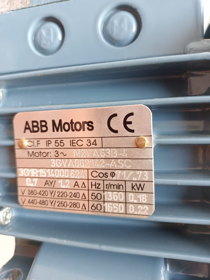 ABB M2VA63B-4 3GVA062142-ASC Electric Motor – 0.18kW Three-Phase IE2 Industrial Induction Motor thumbnail 4