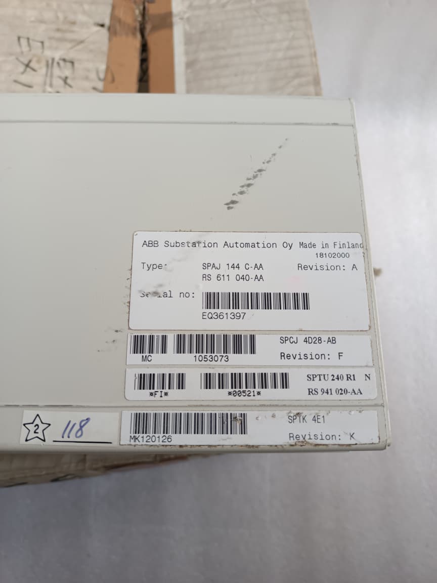 ABB SPAJ 144 C / SPAJ 144 C-AA Overcurrent And Earth-Fault Relay – Advanced Electrical Protection Relay System thumbnail 10