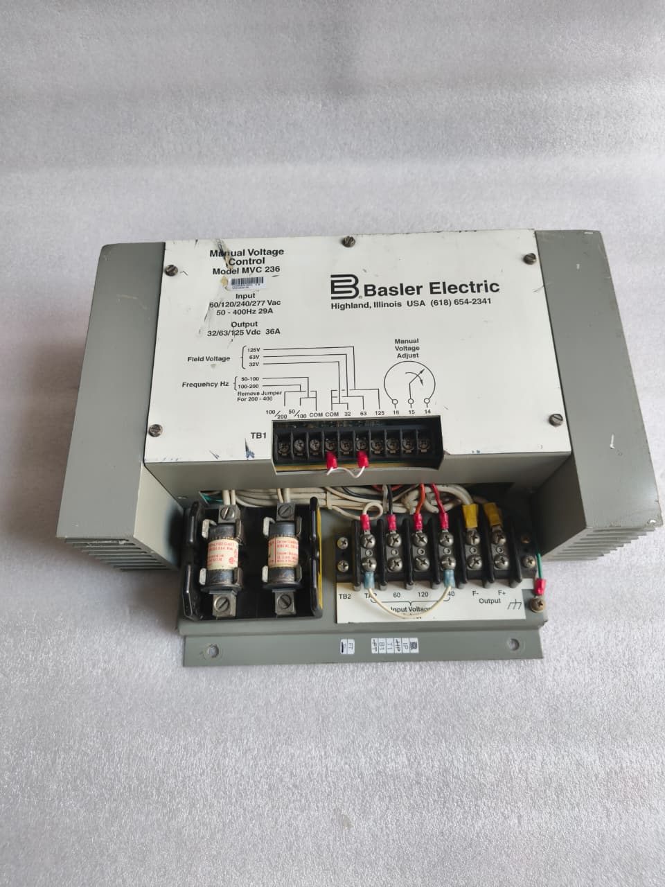 BASLER MVC236 9204300100 Manual Voltage Control | Generator Manual Excitation And Voltage Control Module thumbnail 2