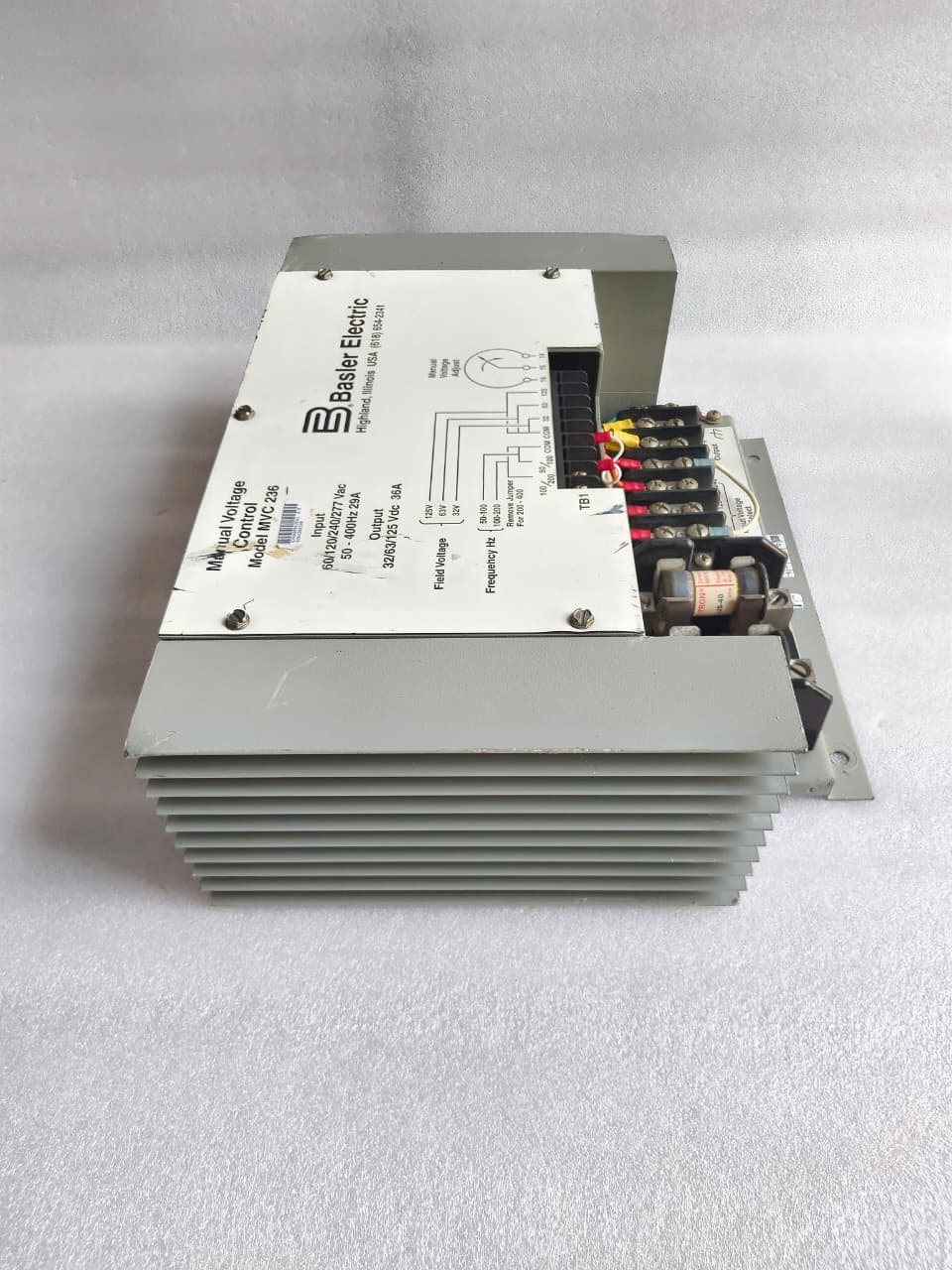 BASLER MVC236 9204300100 Manual Voltage Control | Generator Manual Excitation And Voltage Control Module thumbnail 6