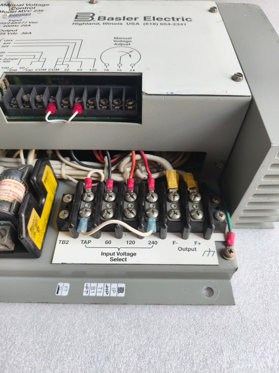 BASLER MVC236 9204300100 Manual Voltage Control | Generator Manual Excitation And Voltage Control Module thumbnail 3