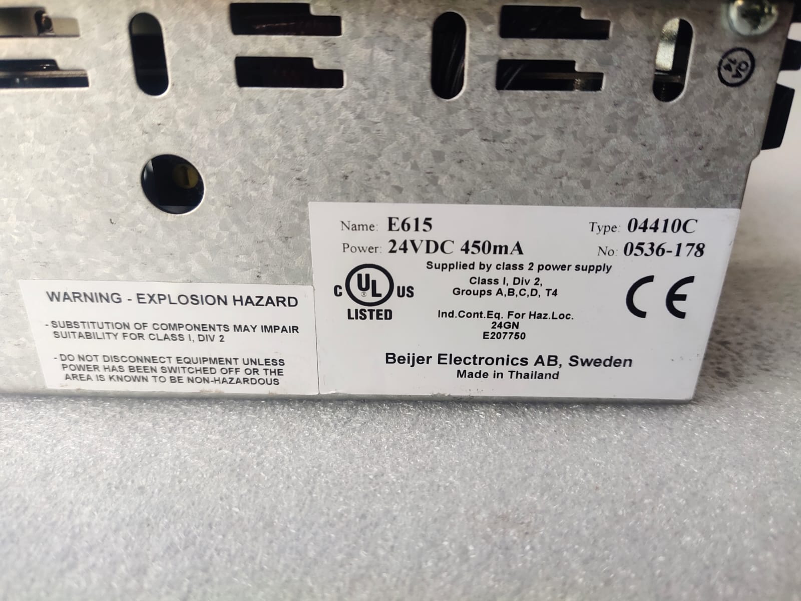 Beijer E615 04410C Industrial HMI Touch Panel for Automation And Machine Control thumbnail 7