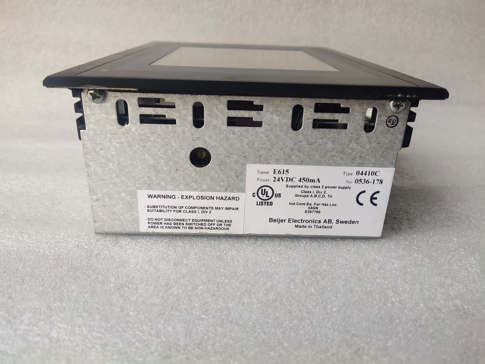 Beijer E615 04410C Industrial HMI Touch Panel for Automation And Machine Control thumbnail 6