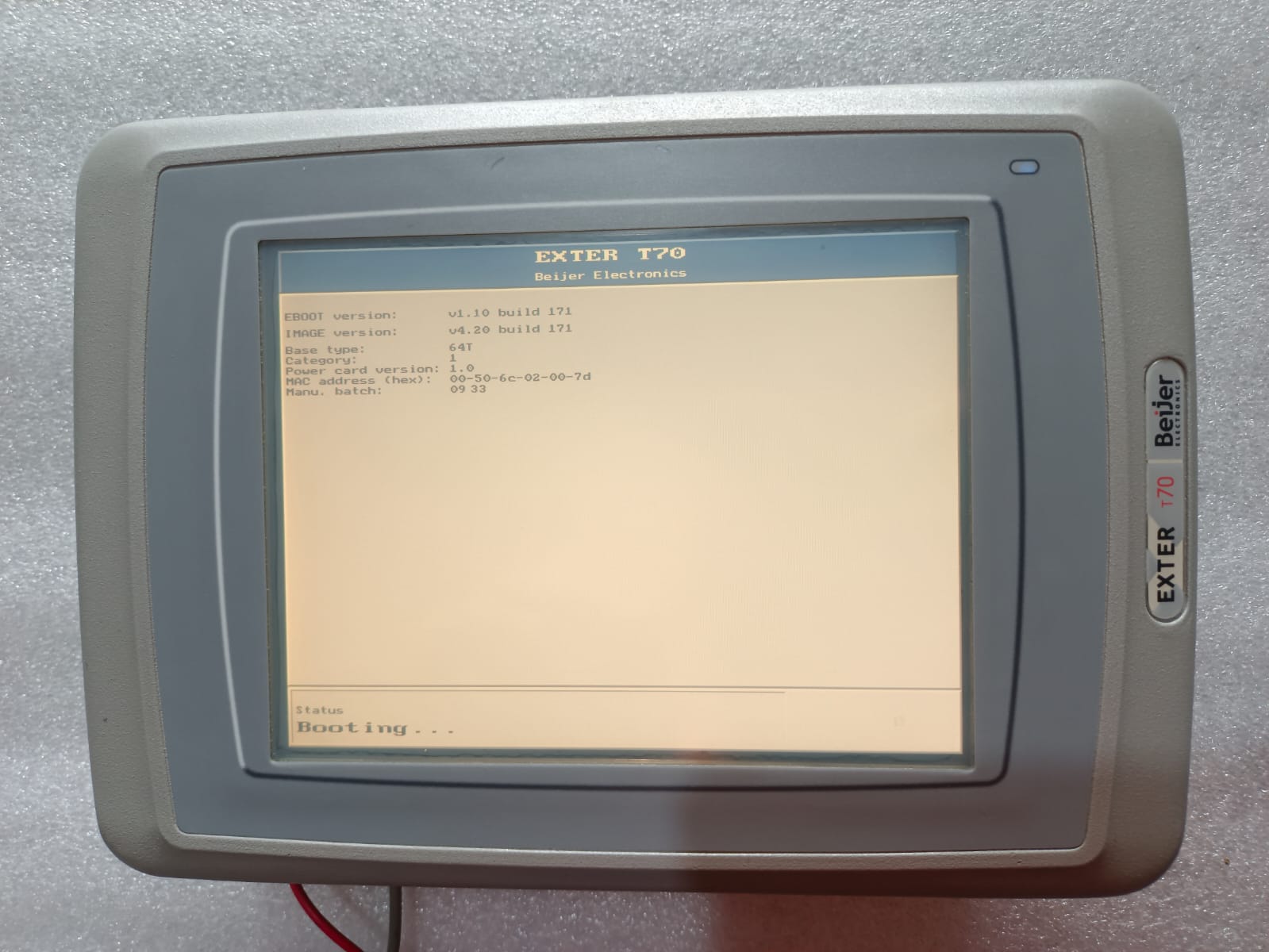 Beijer EXTER T70 06010B HMI | 7 Industrial Touchscreen Operator Panel thumbnail 11
