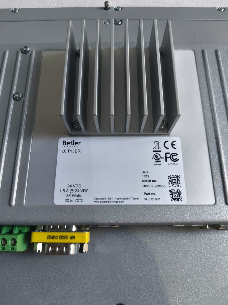 Beijer Electronics IX T15BR HMI Panel for Alfa Laval | 15 Industrial Touchscreen Operator Interface thumbnail 4