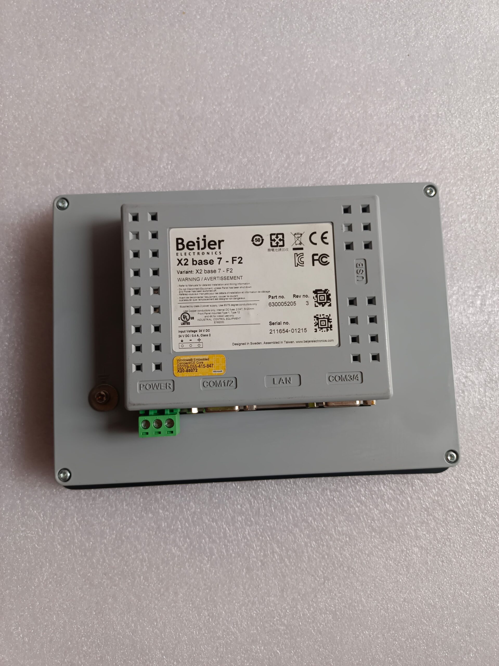 Beijer X2 Base 7-F2 630005205 Industrial HMI Touch Panel for Automation Systems thumbnail 3