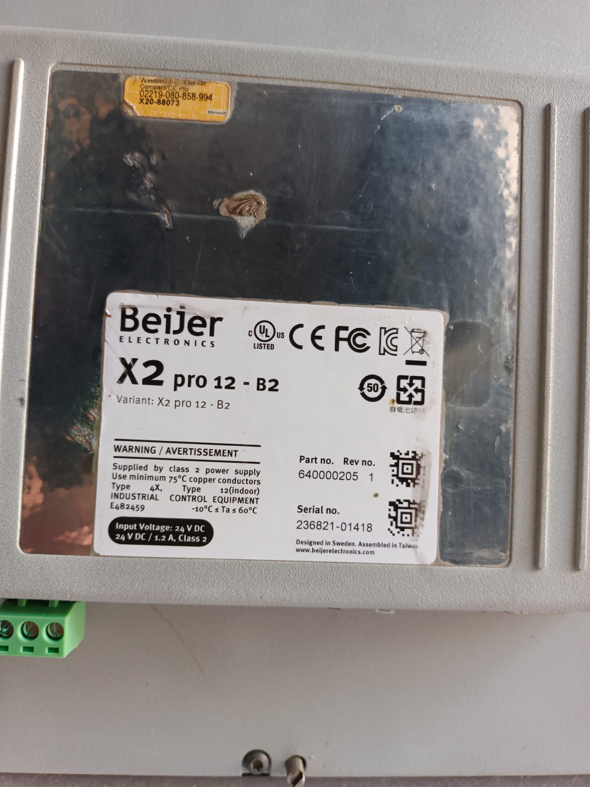 Beijer X2 Pro 12-B2 HMI Touch Panel | 12” Industrial Operator Interface for Advanced Automation thumbnail 5