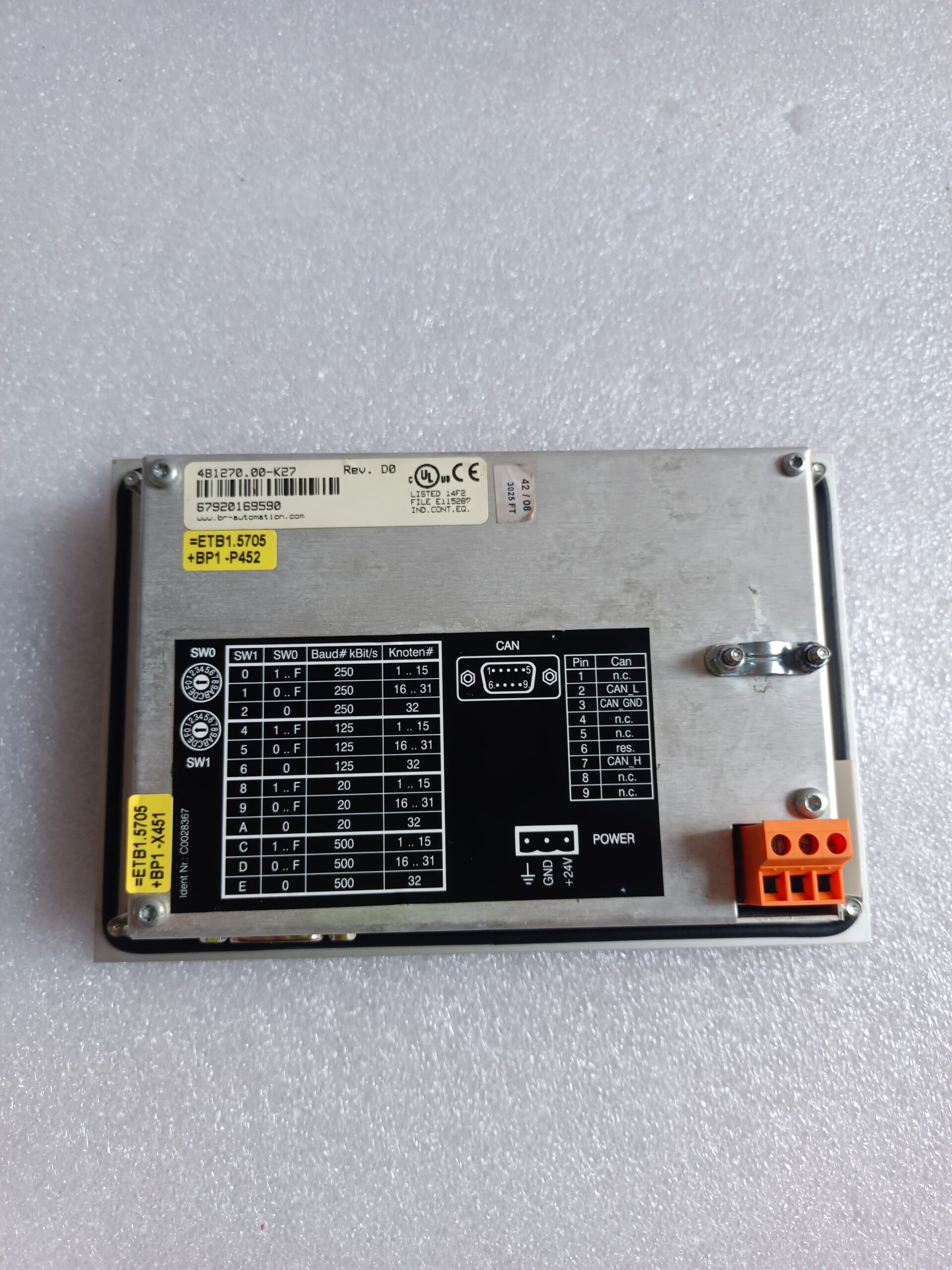 B AND R 4B1270.00-K27 Industrial Automation Control Module | High-Performance PLC Component thumbnail 4