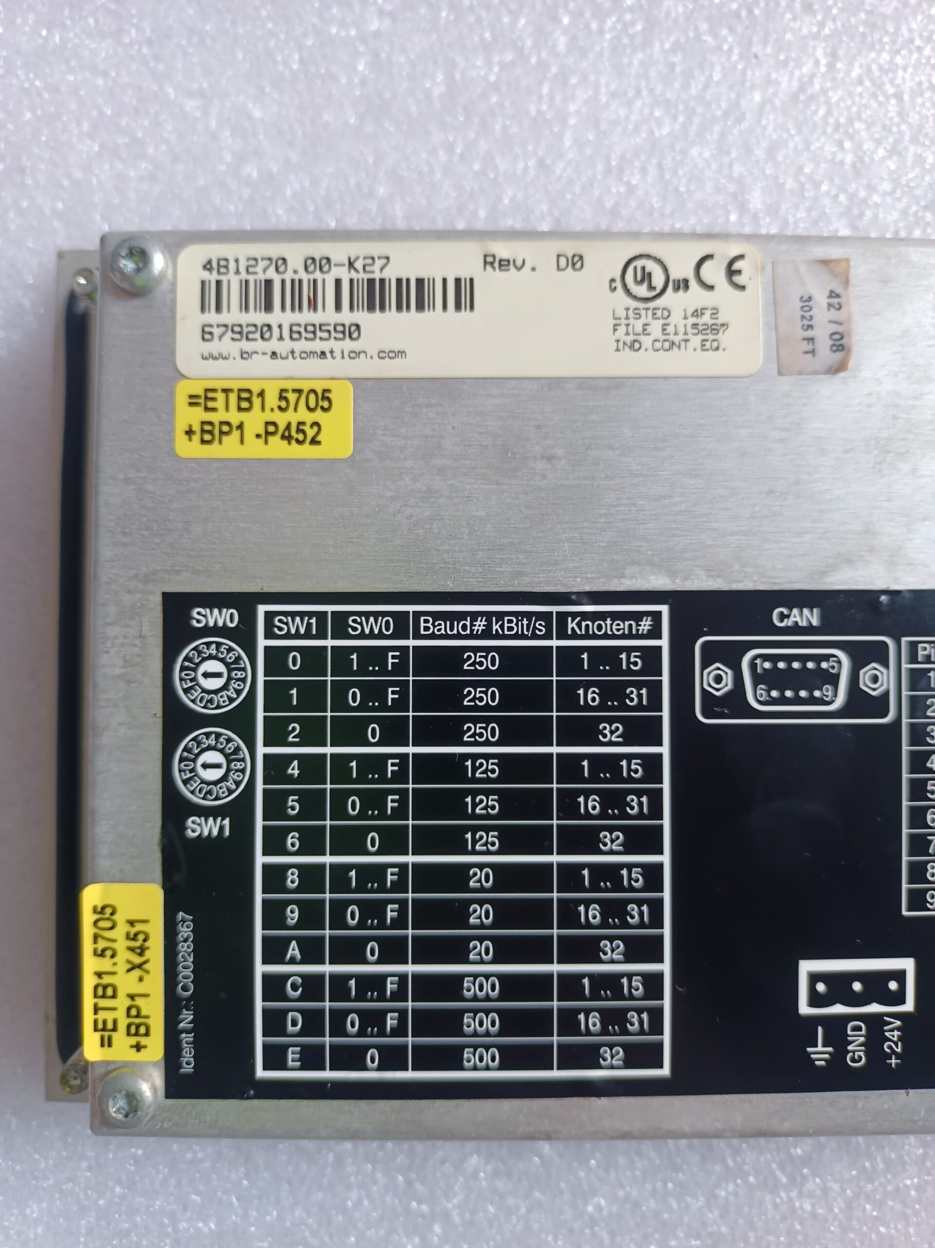 B AND R 4B1270.00-K27 Industrial Automation Control Module | High-Performance PLC Component thumbnail 9