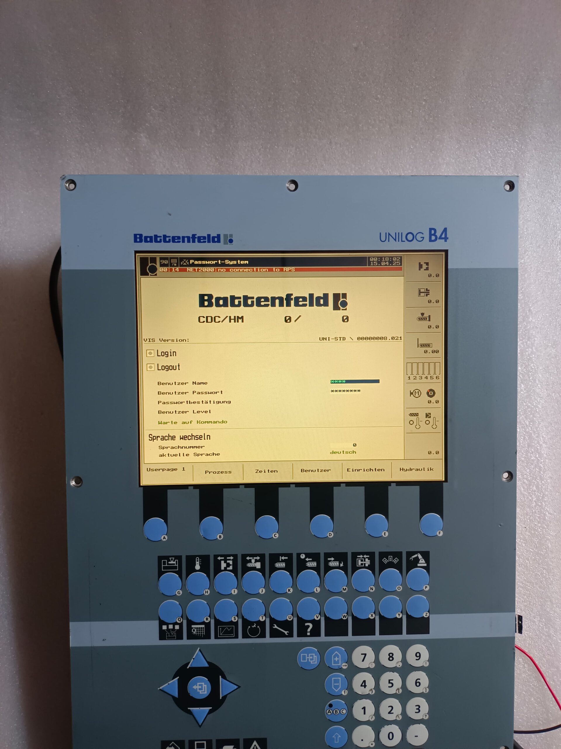 B AND R BATTENFELD UNILOG B4 5D2500.47 5C2001.20 – Advanced Injection Molding Machine Control Unit thumbnail 16