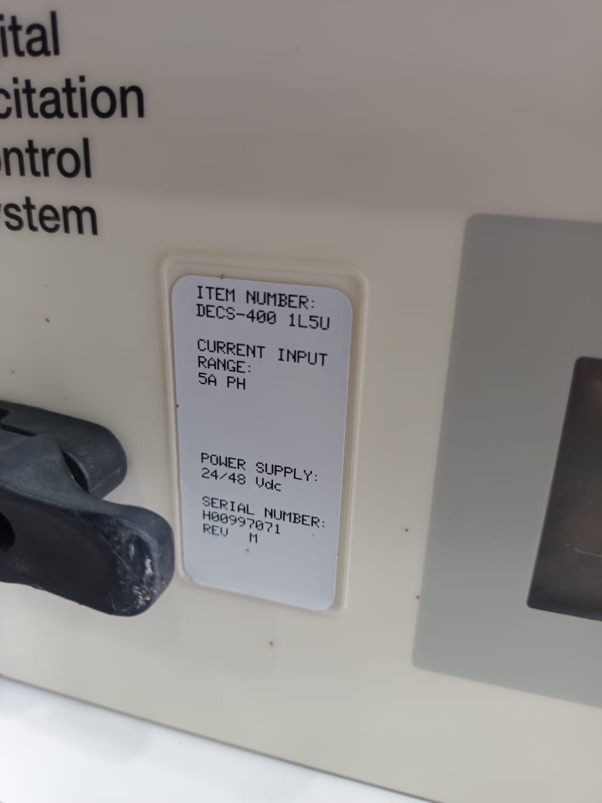 BASLER DECS-400 1L5U Digital Excitation Control System | Automatic Voltage Regulator (AVR) And Generator Excitation Controller thumbnail 14