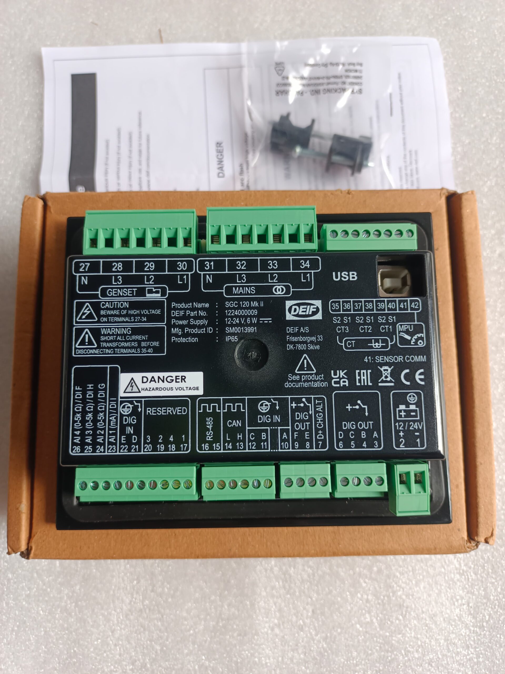 DEIF SGC120 MK II 1224000009 Genset Controller | Generator Set Control Unit | New thumbnail 10
