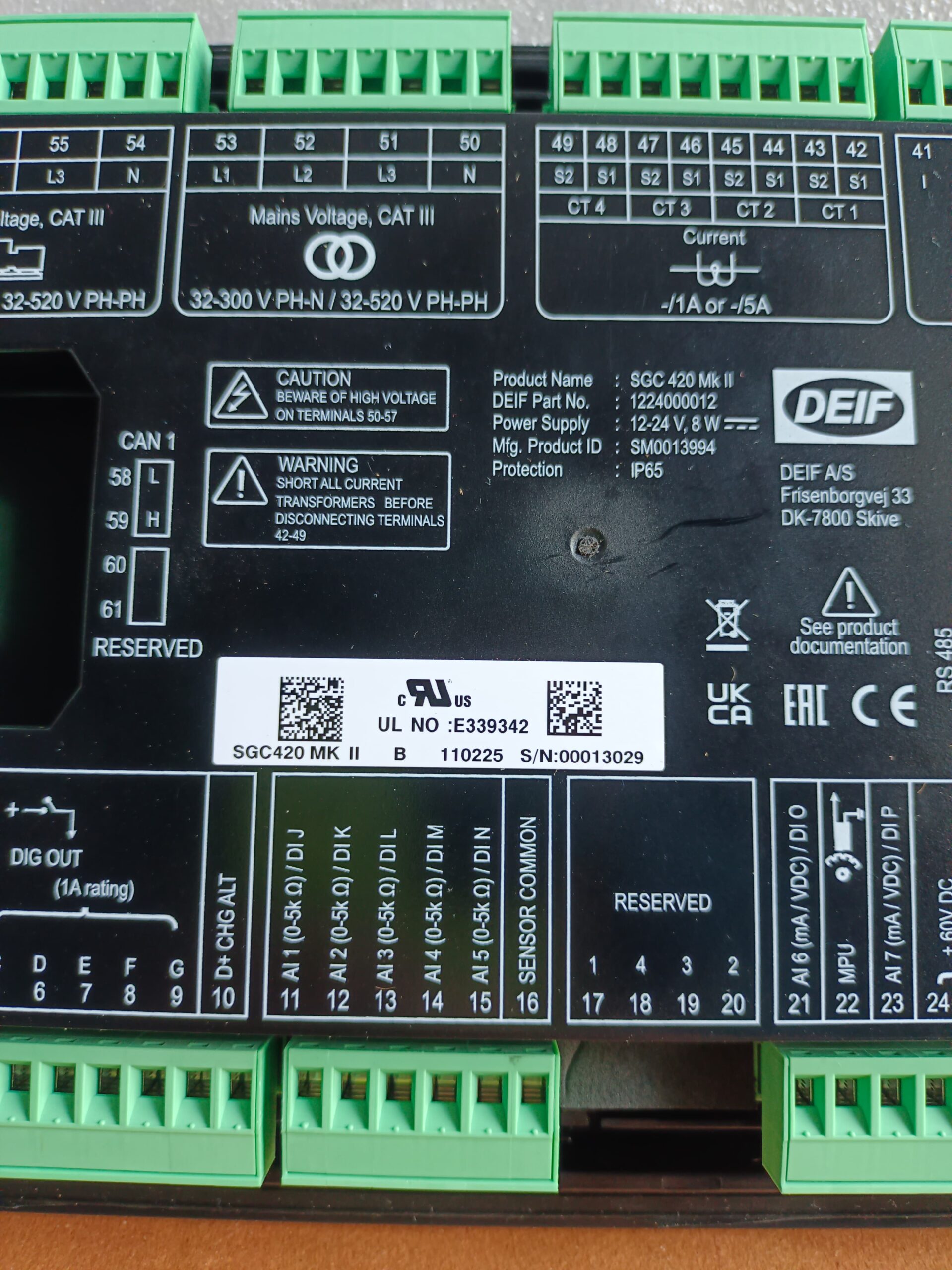DEIF SGC420 MK II Genset Controller | SGC420 Generator Set Control Unit | New thumbnail 8