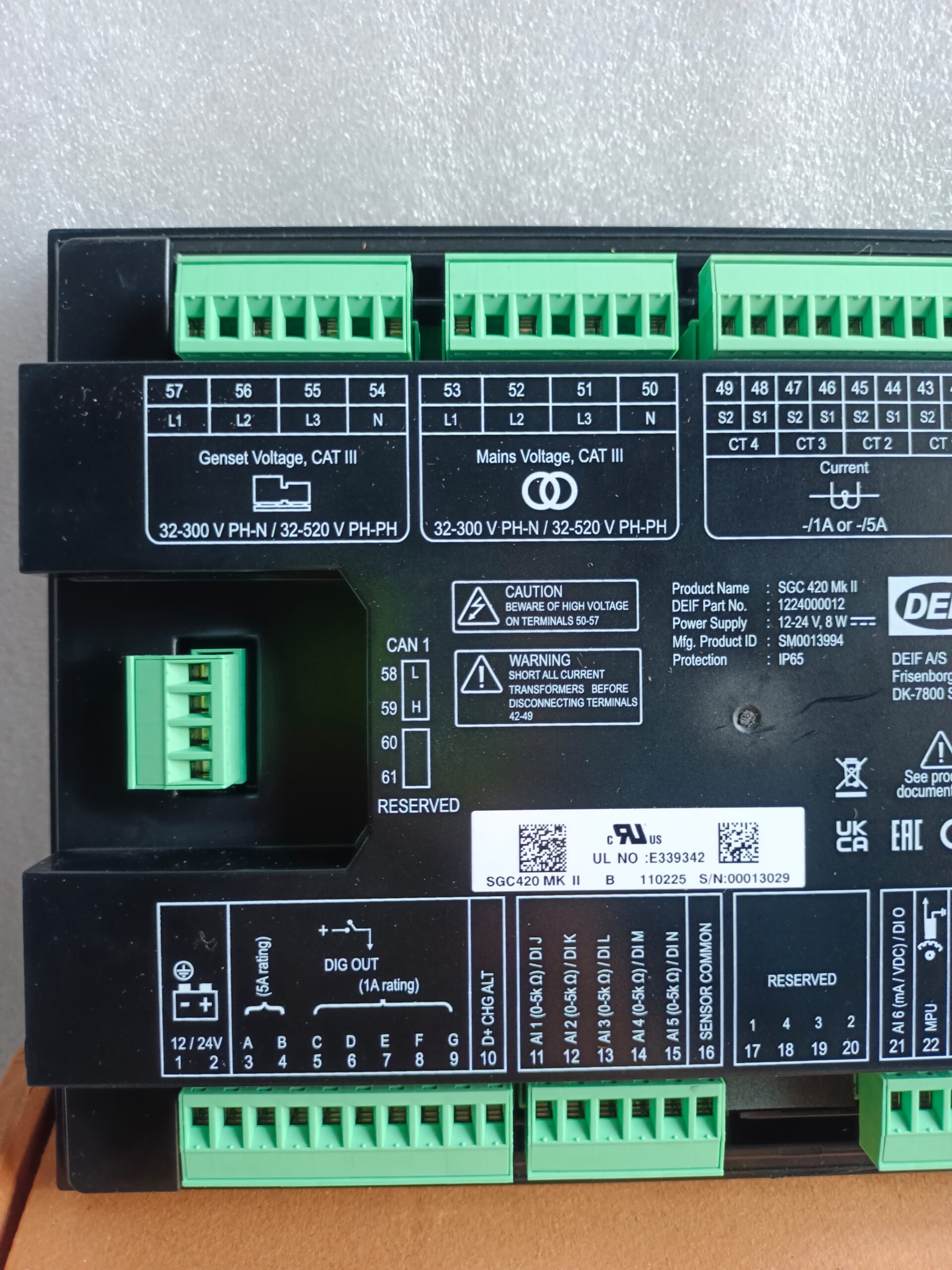 DEIF SGC420 MK II Genset Controller | SGC420 Generator Set Control Unit | New thumbnail 9