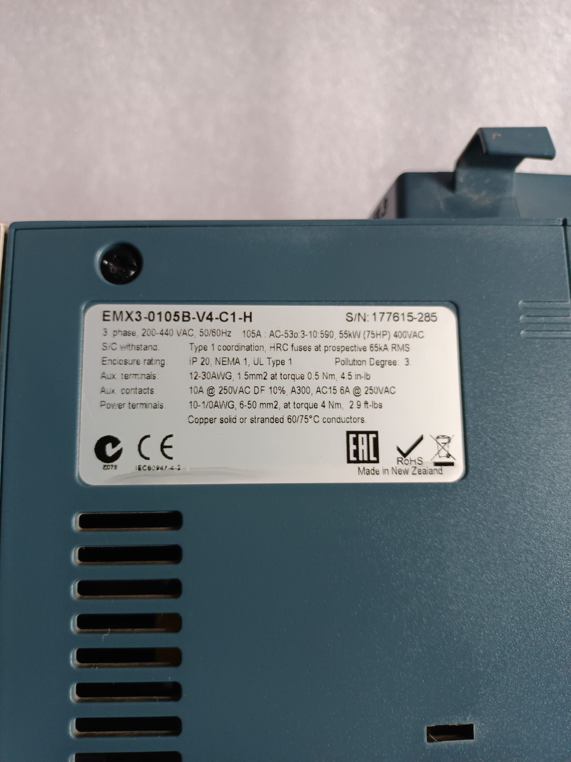 L AND T EMX3-0105B-V4-C1-H 75HP Soft Starter | Industrial Motor Soft Starter | Advanced Motor Starting Controller thumbnail 5