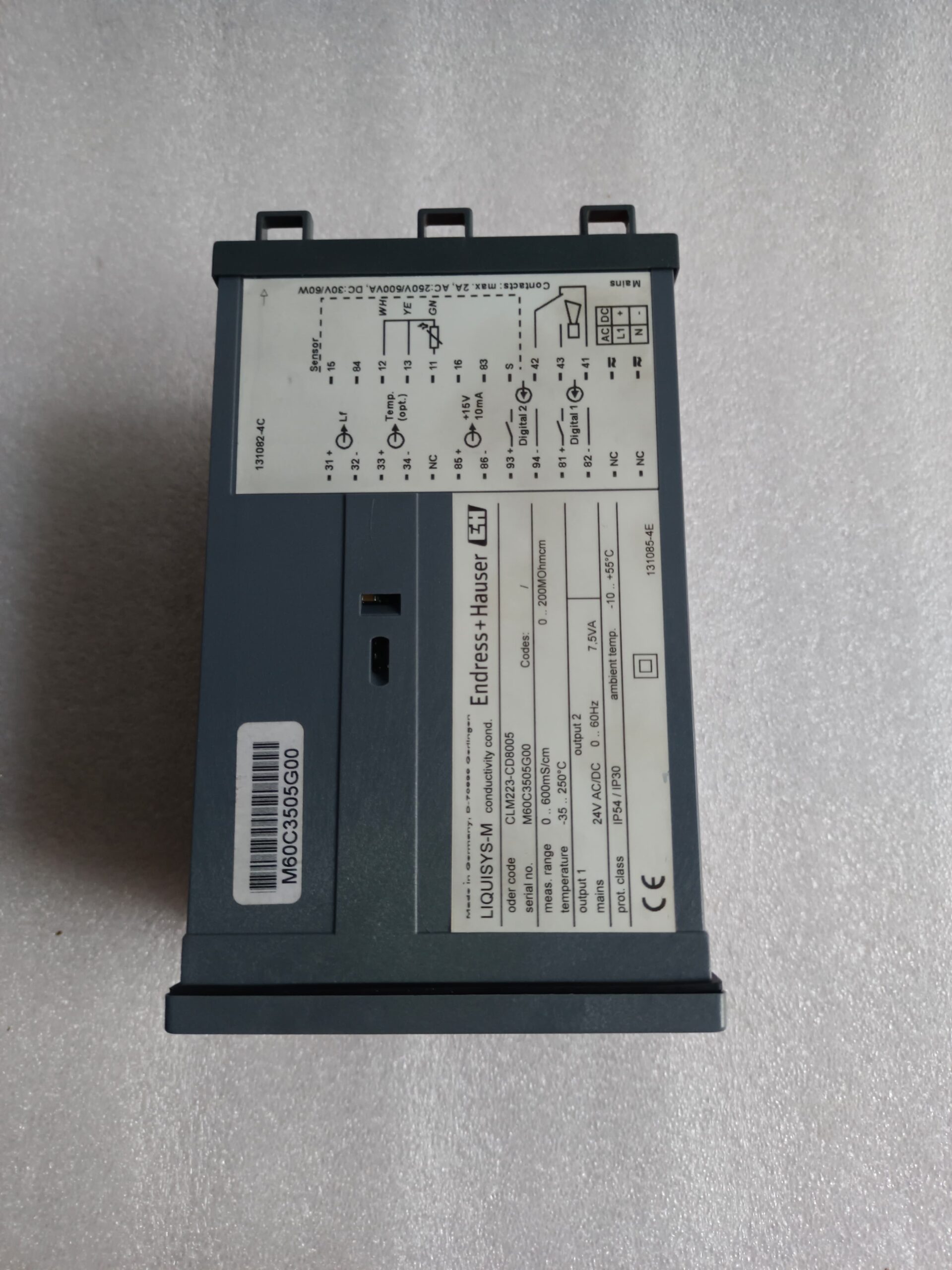 Endress+Hauser Liquisys M CLM223-CD8005 Conductivity Transmitter – Industrial Conductivity and Water Quality Analyzer thumbnail 5