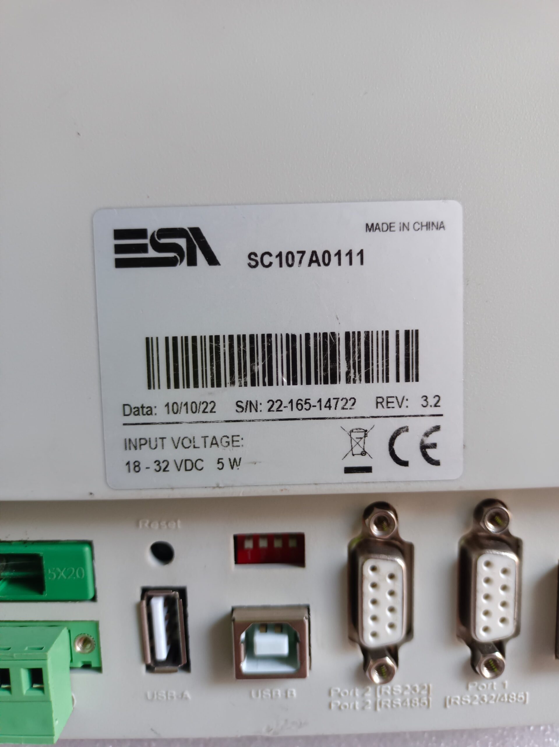 ESA SC107A011 Industrial HMI Touch Panel | 7” Operator Interface for Automation Control thumbnail 13