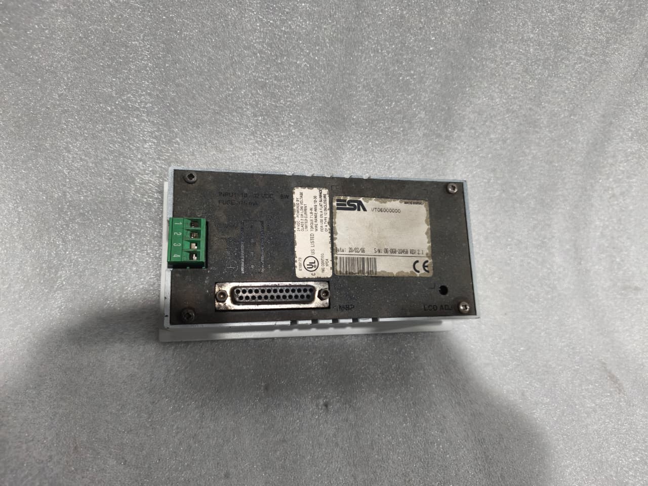 ESA VT60 VT06000000 Industrial HMI Operator Touch Panel for Automation Systems thumbnail 3