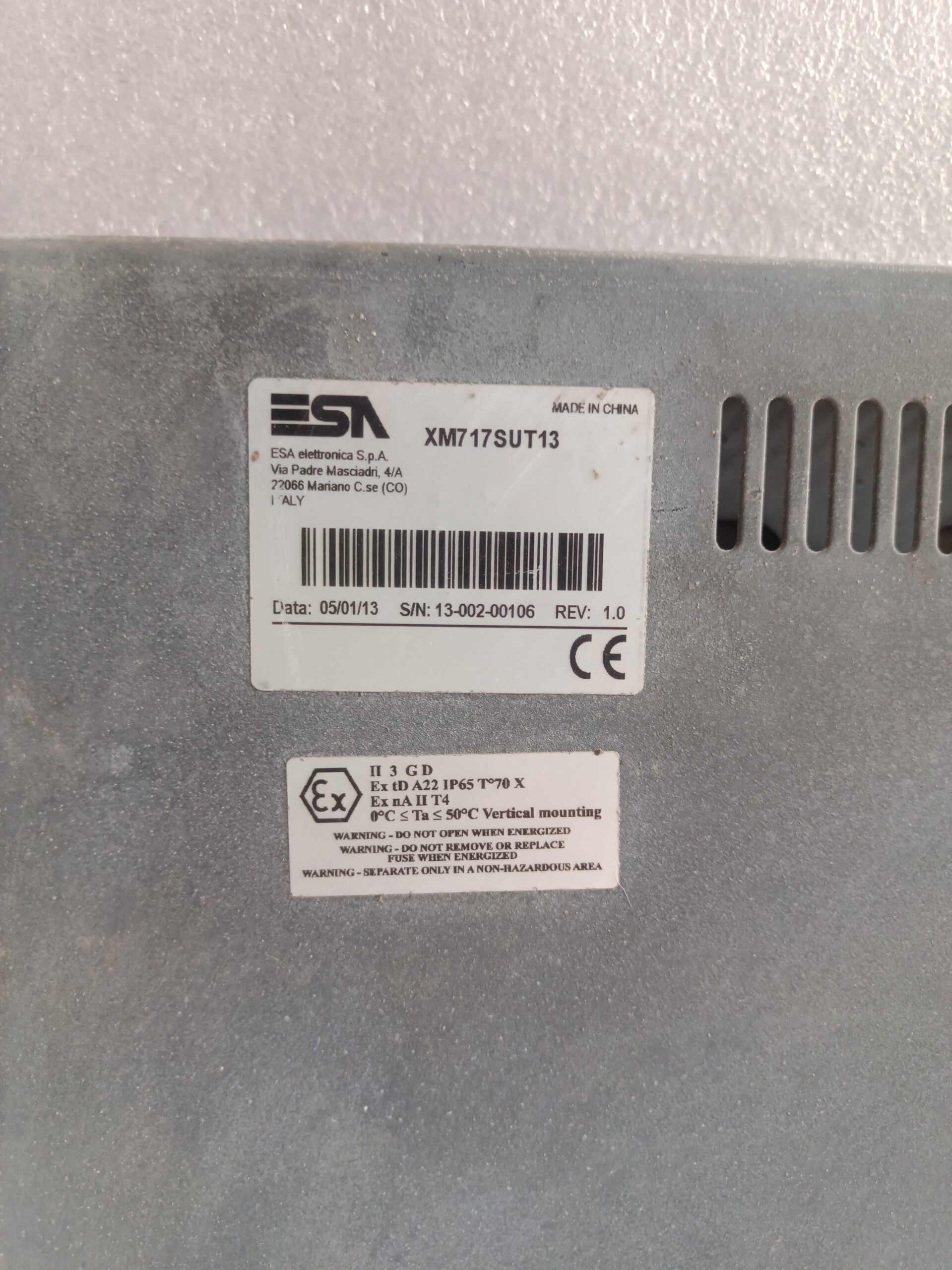 ESA XM717SUT13 Industrial HMI Touch Panel for Machine Automation And Process Control thumbnail 4