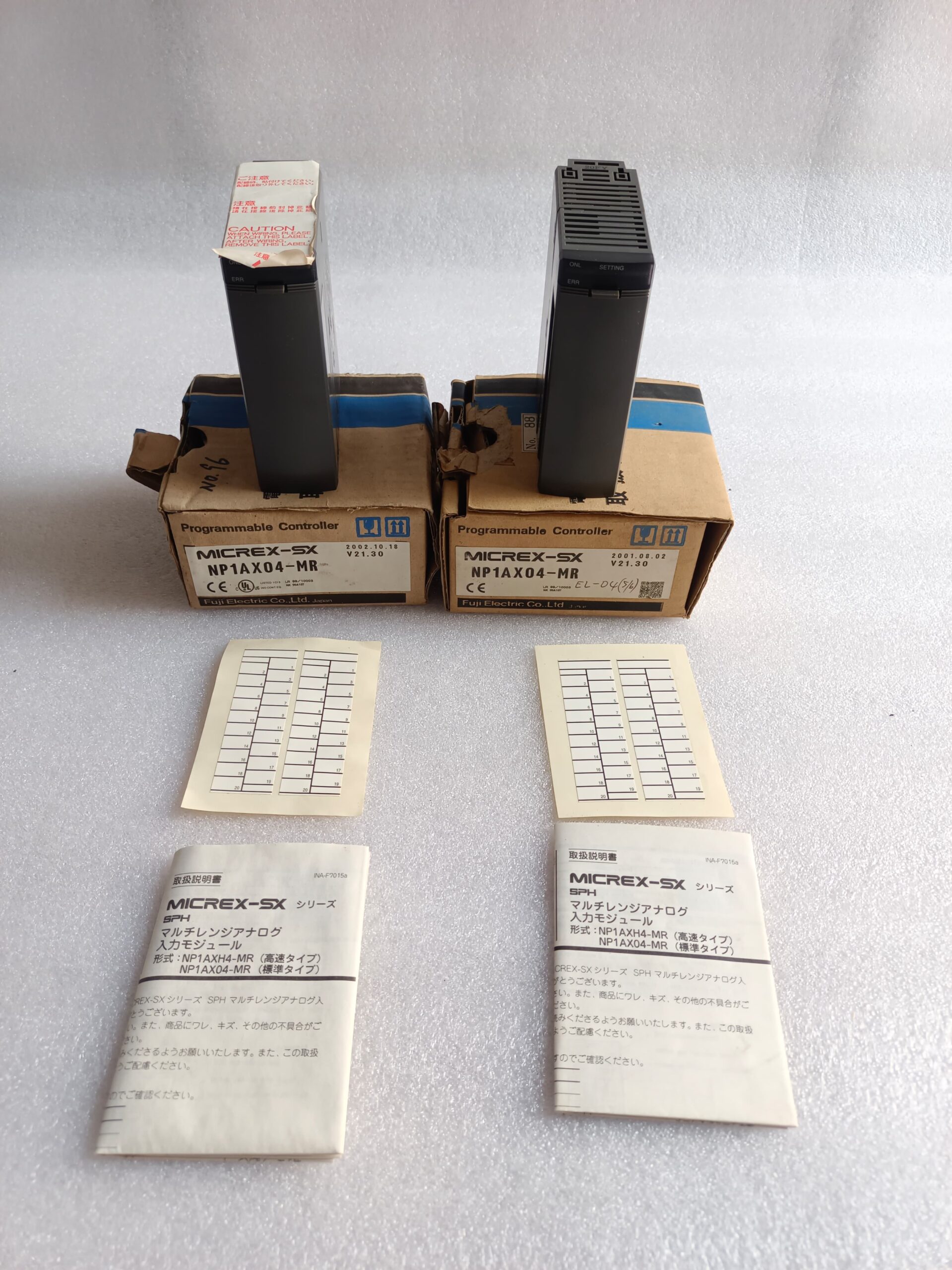 Fuji Electric Micrex-SX NP1AX04-MR Analog Input Module | 4-Channel AI | PLC Expansion Card thumbnail 2
