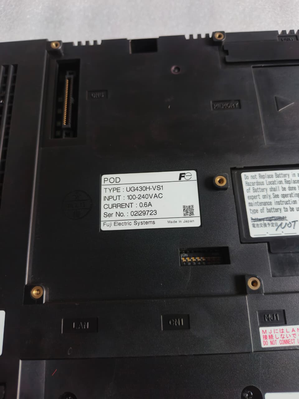Fuji Electric POD UG430-VS1 HMI Touch Panel | 5.7 Industrial Operator Interface Display thumbnail 8